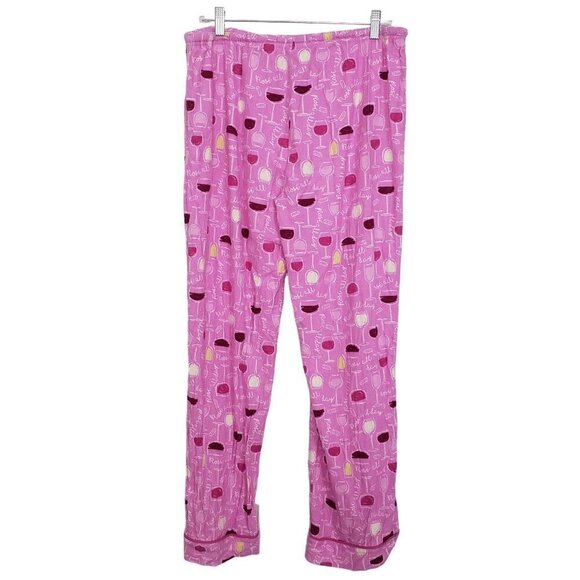 Karen Neuburger Flannel PJ Pants Rose All Day Wine Loungewear Womens Size Large - Picture 7 of 12